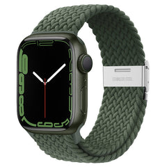 Fashionable nylon strap for Apple Watch in action