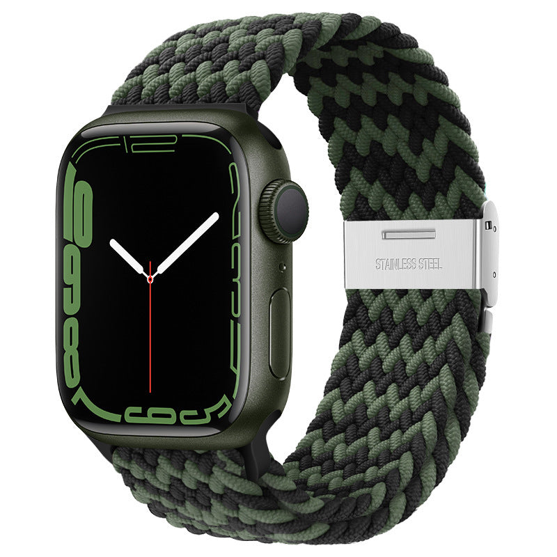 Close up of durable nylon material for Apple Watch strap