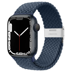 Comfortable nylon woven strap shown with adjustable buckle