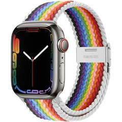 Close up of durable nylon material for Apple Watch strap