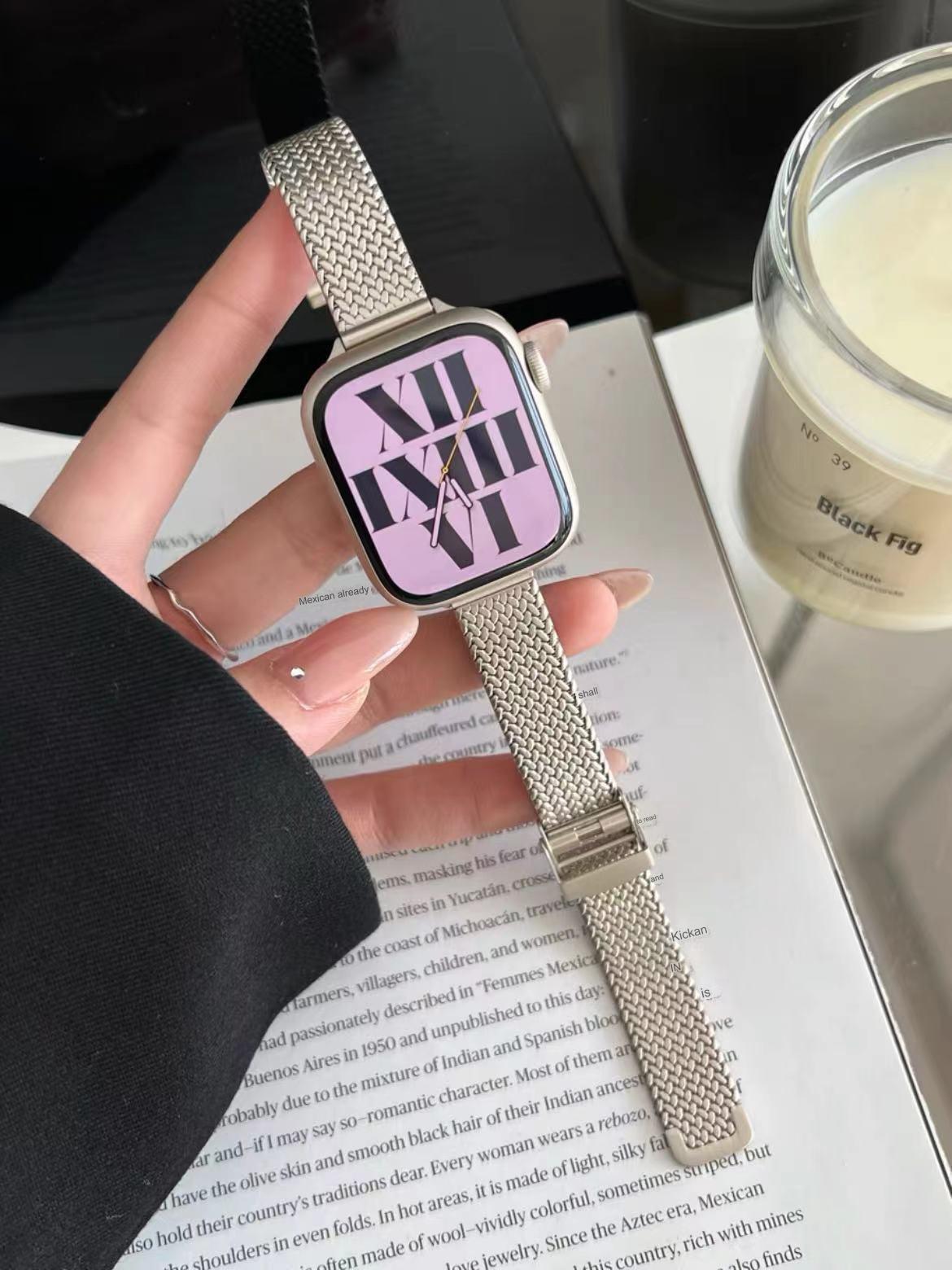 Elegant Apple Watch Band with pin buckle