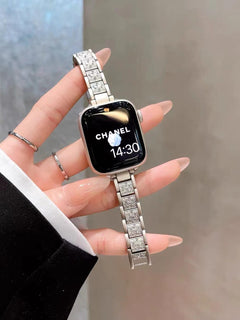 Starlight Apple Watch Band in multiple angles
