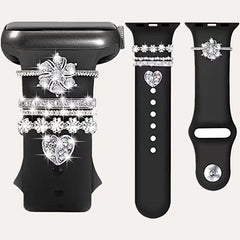Silicone watch band showcased on wrist