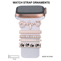 Champagne decorative ring for Apple Watch