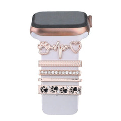 Silver Diamond Series ring for smartwatch