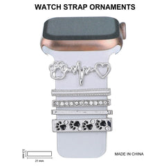 Stylish silver decorative silicone ring