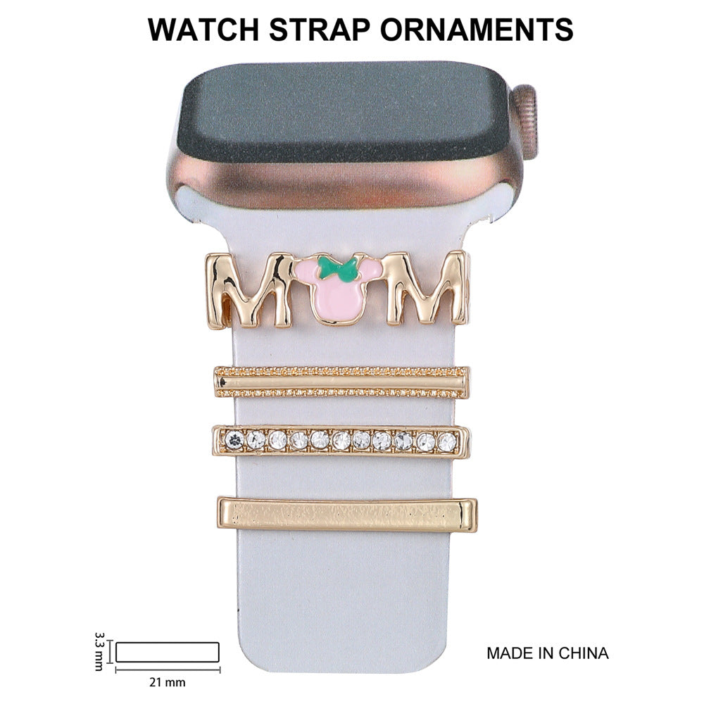 Versatile silicone strap in pink for Apple Watch