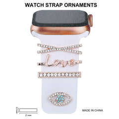 User wearing the diamond-studded silicone strap