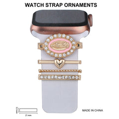 Fashionable rhinestone accents on watch band 9