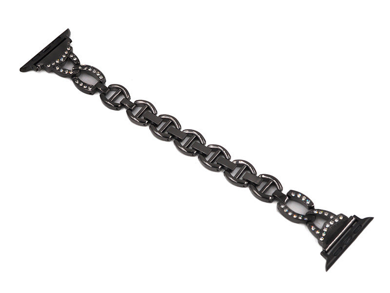 Luxurious Rhinestone Apple Watch Band in Silver