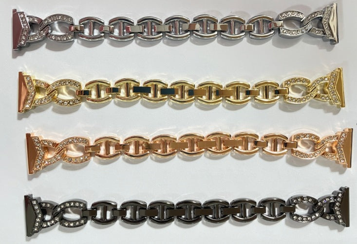 Luxurious Rhinestone Apple Watch Band in Rose Gold