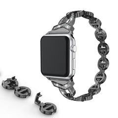 Luxurious Rhinestone Apple Watch Band displayed elegantly