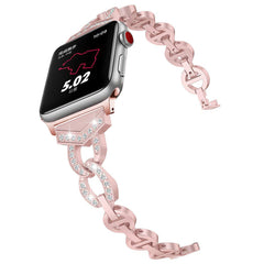 Luxurious Rhinestone Apple Watch Band detail showing rhinestones