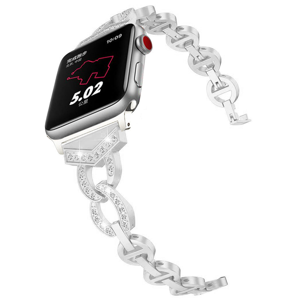 Luxurious Rhinestone Apple Watch Band in Black