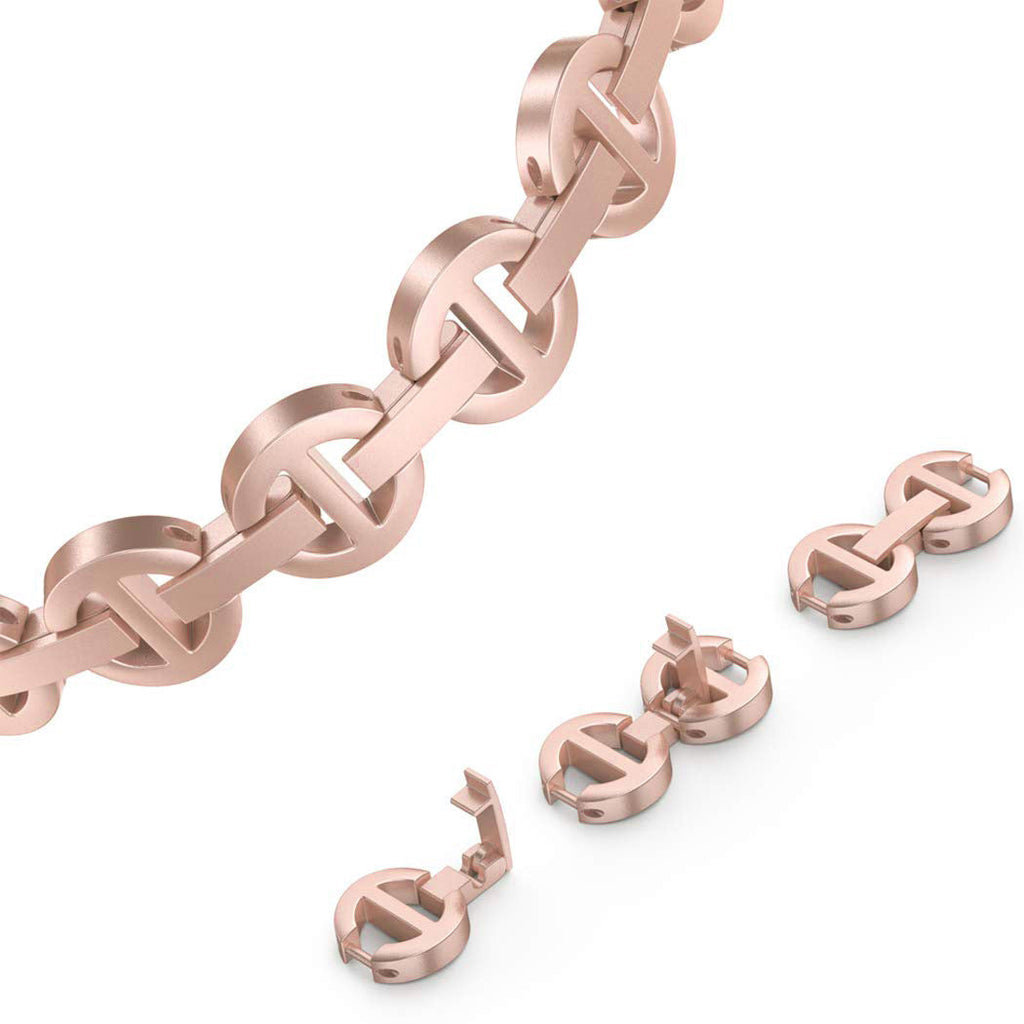 Close-up of Luxurious Rhinestone Apple Watch Band