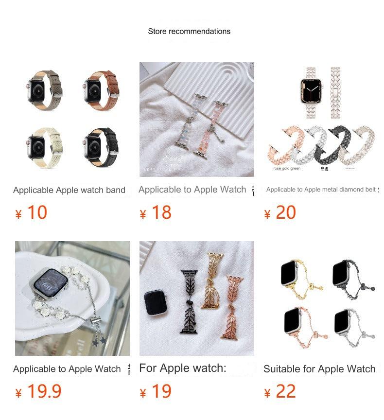All colours of stylish watch bands shown