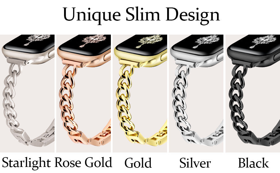 Adjustable women's bracelet strap in Rose Gold