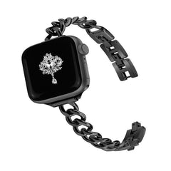 Gold bracelet strap on Apple Watch