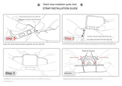 Durable leather watch strap for active lifestyle