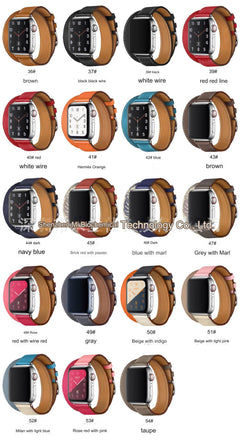 Genuine leather watch band featured on display