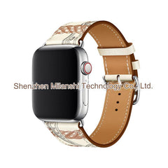 Various colour options of Apple Watch leather band