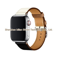 Genuine leather watch band featured on display