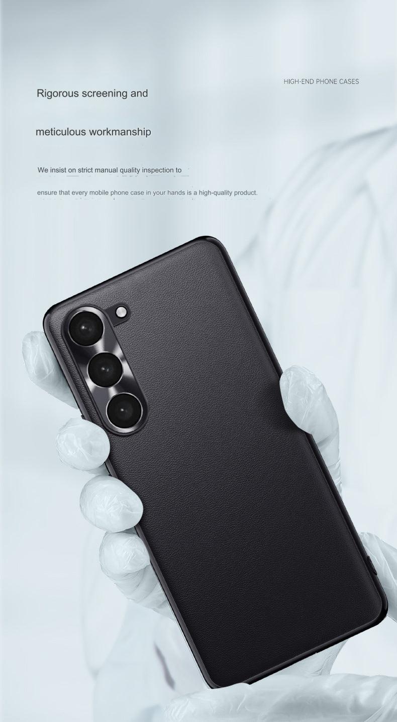 Premium leather protective case for Samsung Galaxy S24 in Athens Black