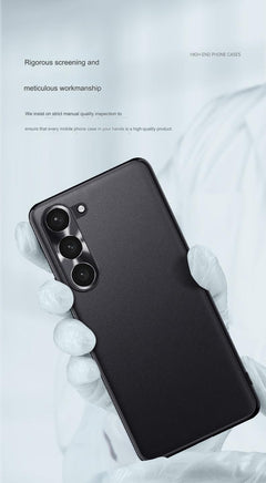 Premium leather protective case for Samsung Galaxy S24 in Athens Black
