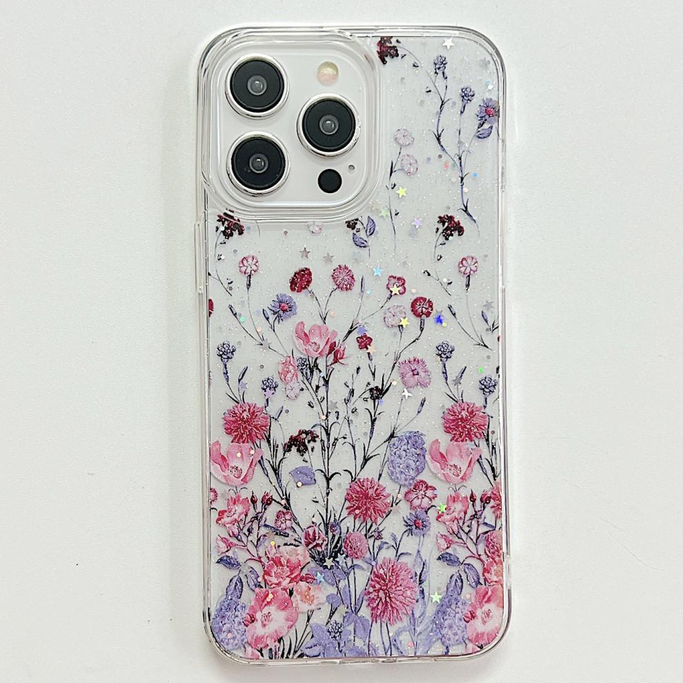 Floral patterned iPhone case showcasing red colour