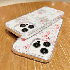Floral patterned iPhone case showcasing red colour