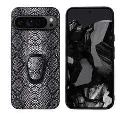Faux leather phone case with snake pattern for Pixel 7