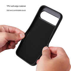 Textured crocodile print leather phone case