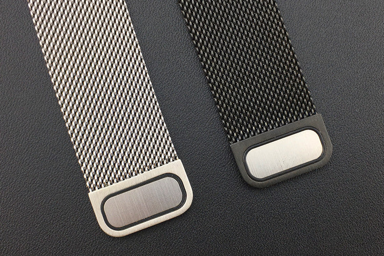 Vibrant rainbow Milanese watch strap