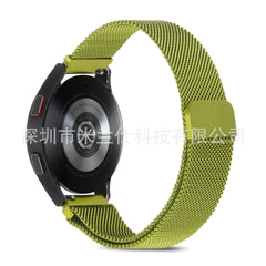 Premium Milanese Loop Band in silver on a smartwatch