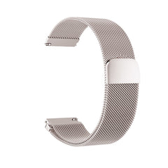 Premium Milanese Loop Band in silver on a smartwatch