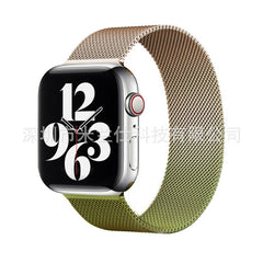 Lifestyle image of Apple Watch with Milanese loop band