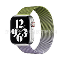 Milanese loop band shown on model's wrist