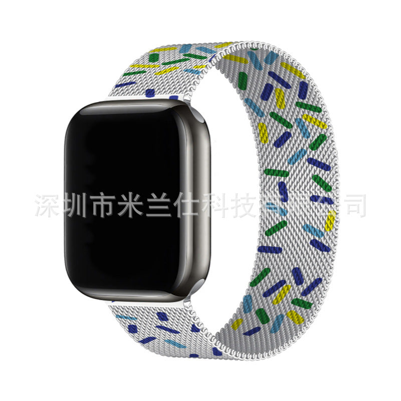 Adjustable magnetic clasp of Milanese band