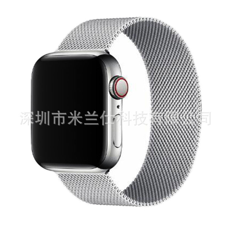 Different colour options of Milanese loop bands