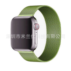 Different colour options of Milanese loop bands