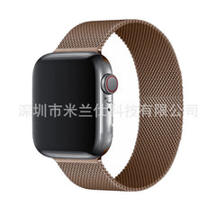 Lifestyle image of Apple Watch with Milanese loop band