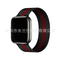 Different colour options of Milanese loop bands