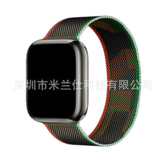 Different colour options of Milanese loop bands