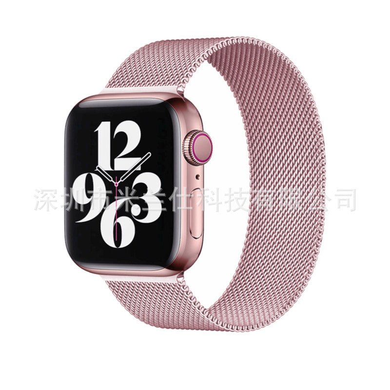 Different colour options of Milanese loop bands