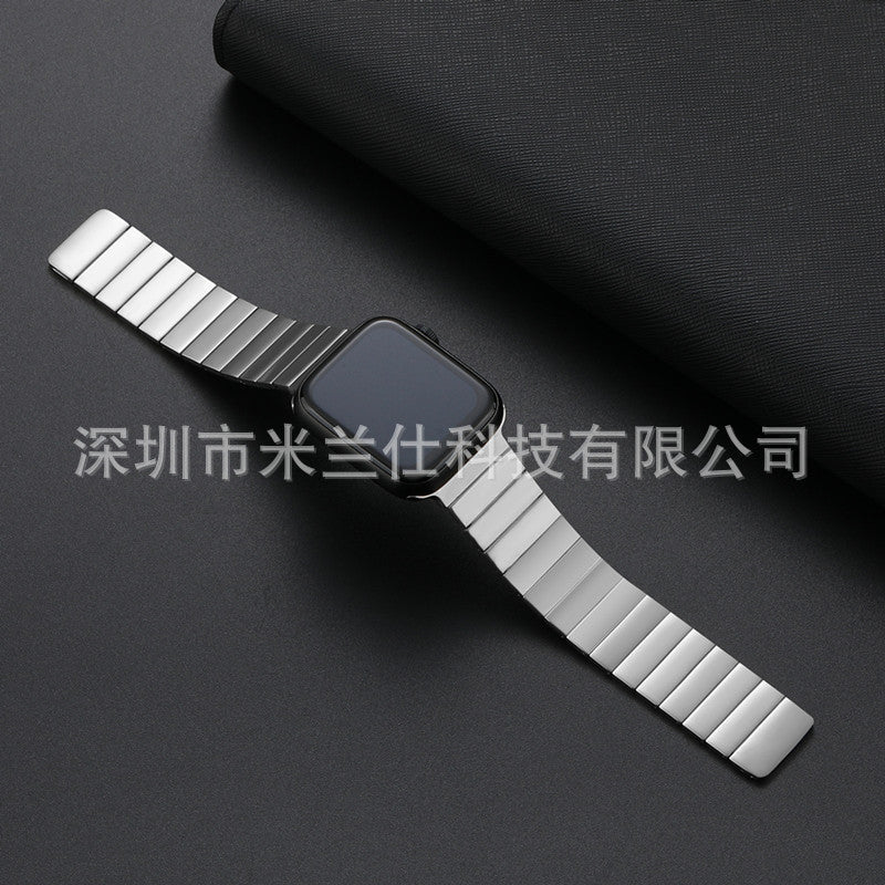 Premium Magnetic Metal Apple Watch Band in Starlight Colour