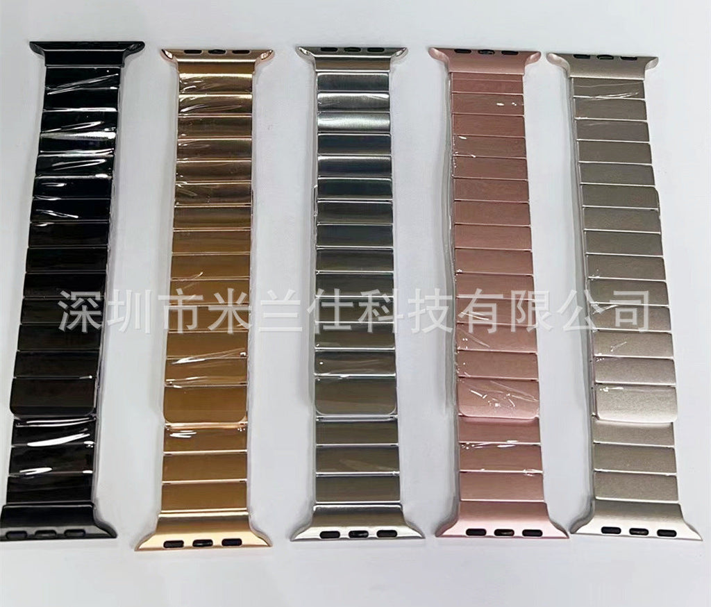 Premium Magnetic Metal Apple Watch Band in Starlight Colour