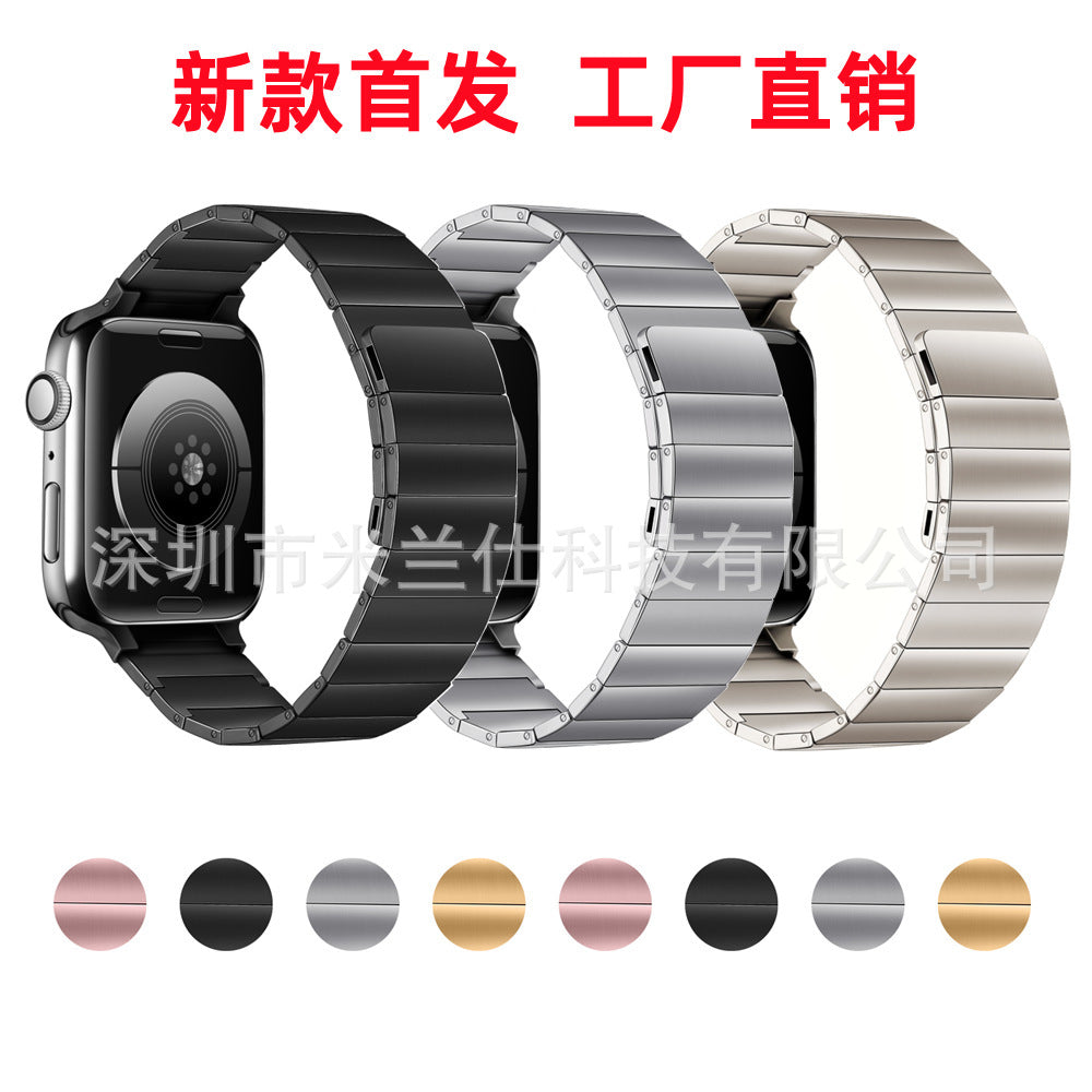 Premium Magnetic Metal Apple Watch Band in Pink Colour