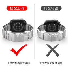 Close-up of Adjustable Magnetic Closure for Apple Watch Band