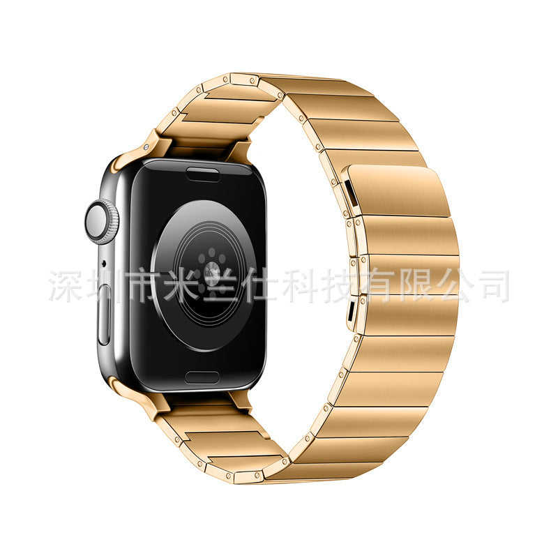 Premium Magnetic Metal Apple Watch Band in Starlight Colour