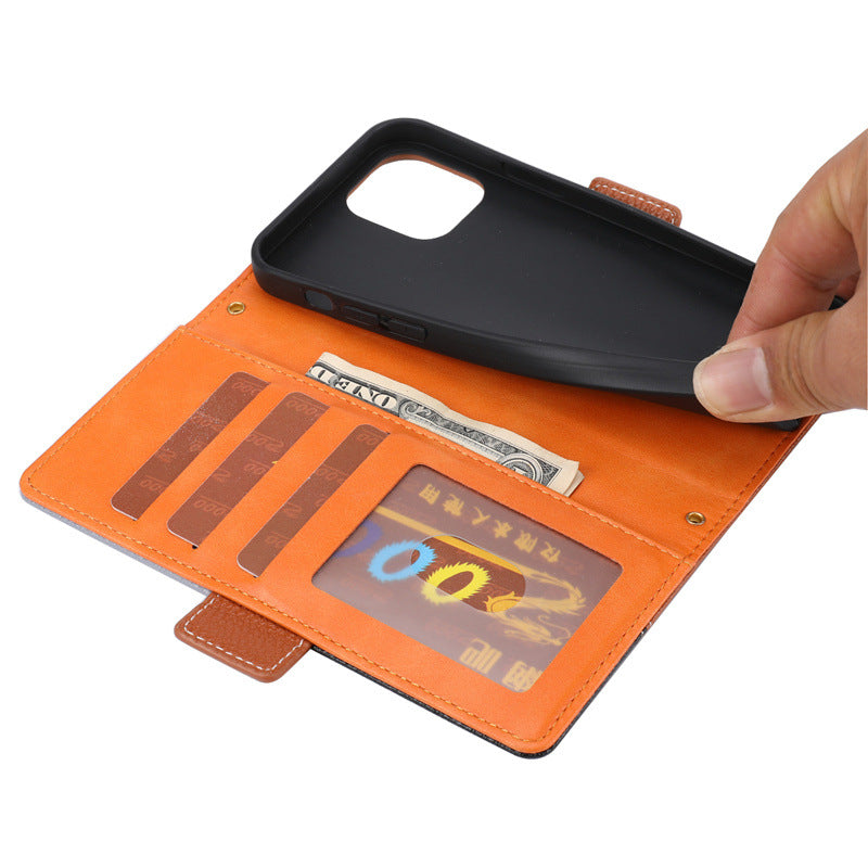 Card slots feature in the PU leather wallet case